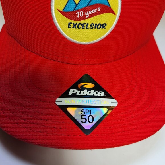 𝅺Pukka Hat Cap SPF 50 Sun Protection Adjustable Snapback Red New - Picture 3 of 10